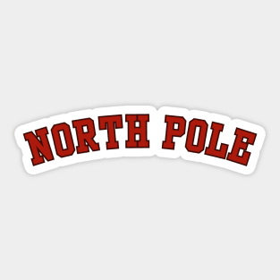 North Pole Varsity Sticker